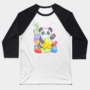 cute panda Baseball T-Shirt